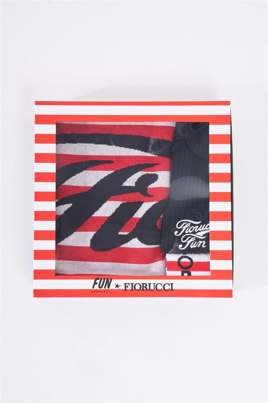 Fiorucci Fun "Keep Warm" Black & Red Three Piece Set Gift Box - Tasha Apparel Wholesale