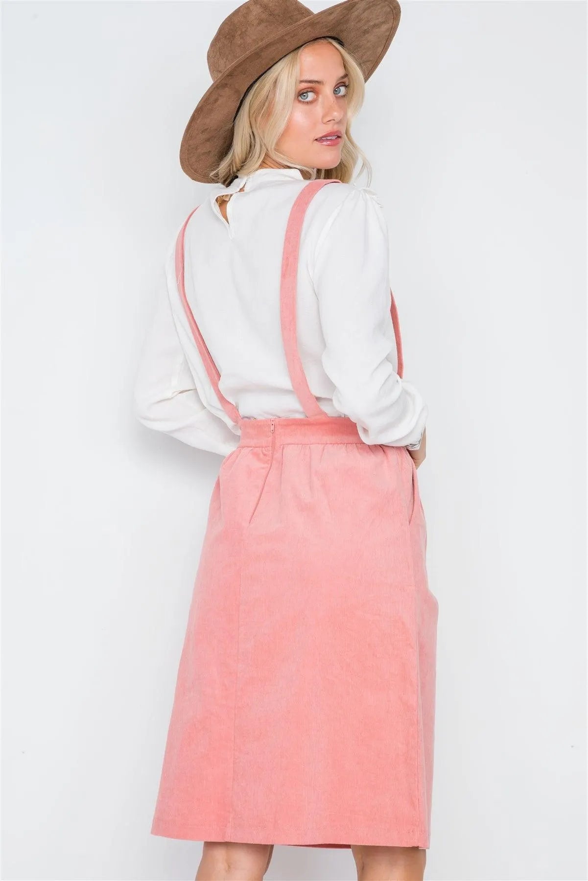 Mauve Corduroy High-Waist Boho Skirt /3-2-2 - Tasha Apparel Wholesale