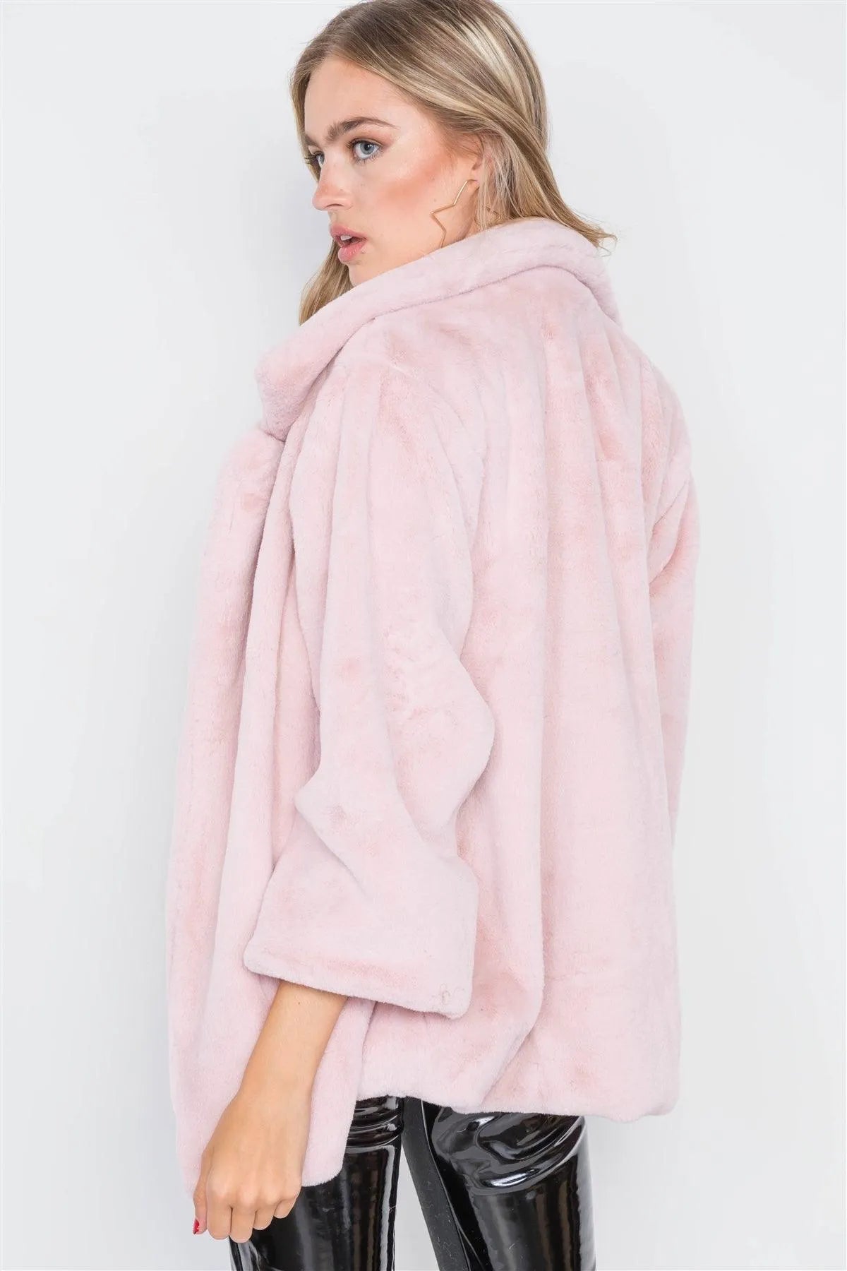 Mauve Open Front Long Sleeve Coat /2-2-2 - Tasha Apparel Wholesale