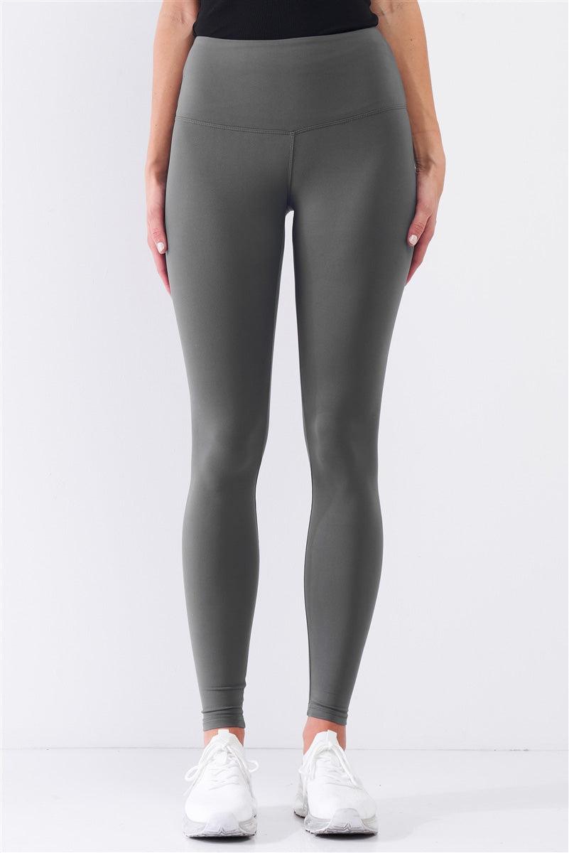Charcoal Blue High-Rise Tight Fit Soft Yoga & Work Out Legging Pants /1-2-2-1