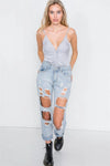 Solid Heather Grey Front Knot Bodysuit /2-2-2 - Tasha Apparel Wholesale