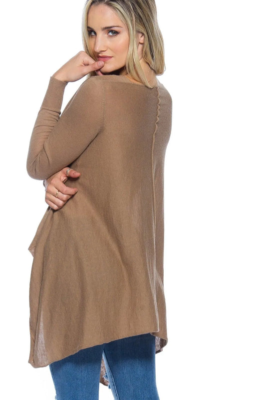 Mocha Oversized Sweater /2-2-2 - Tasha Apparel Wholesale