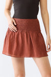 Crinkled Smocked Ruffle High Waist Mini Skirt - Tasha Apparel Wholesale