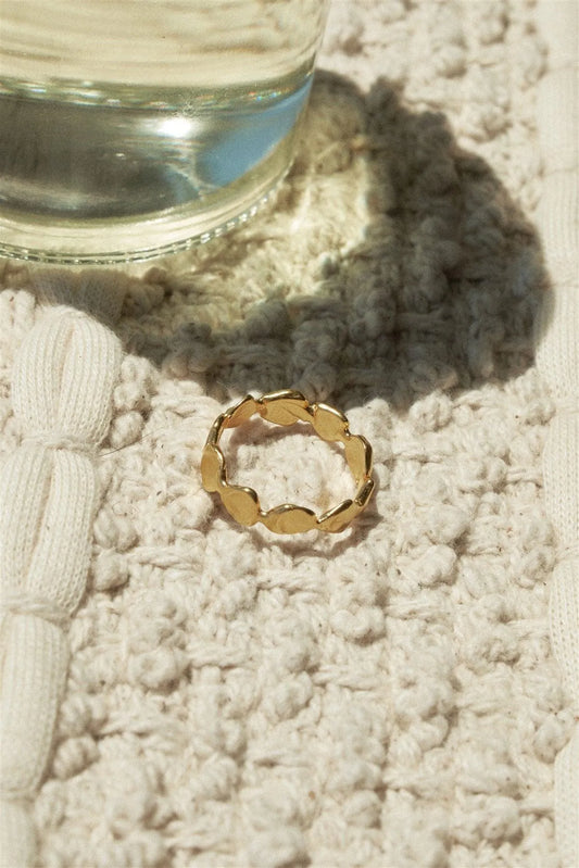 Gold Metal Circle Band Ring /1 Piece - Tasha Apparel Wholesale