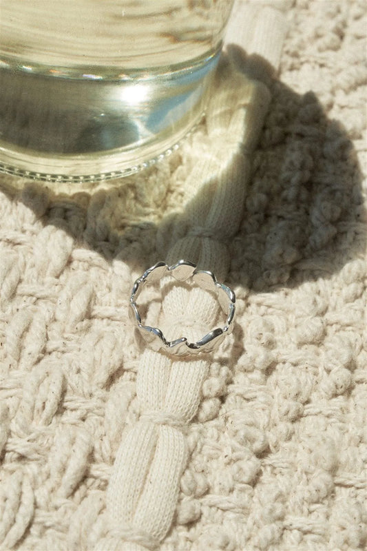 Silver Metal Circle Band Ring Pack - Tasha Apparel Wholesale