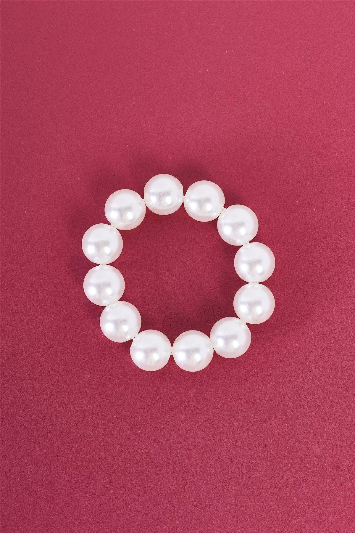 Pearls Are Always Relevant Small Pearl Wrist Bracelet /3 Pieces