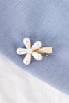 Small Gold Pearl Flower Alligator Hair Clip /3 Pieces