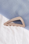 Matte Taupe Geo Claw Hair Clip /3 Pieces - Tasha Apparel Wholesale