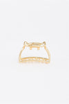 Gold Small Cat Shaped Cut-Out Hair Clip /3 Pieces