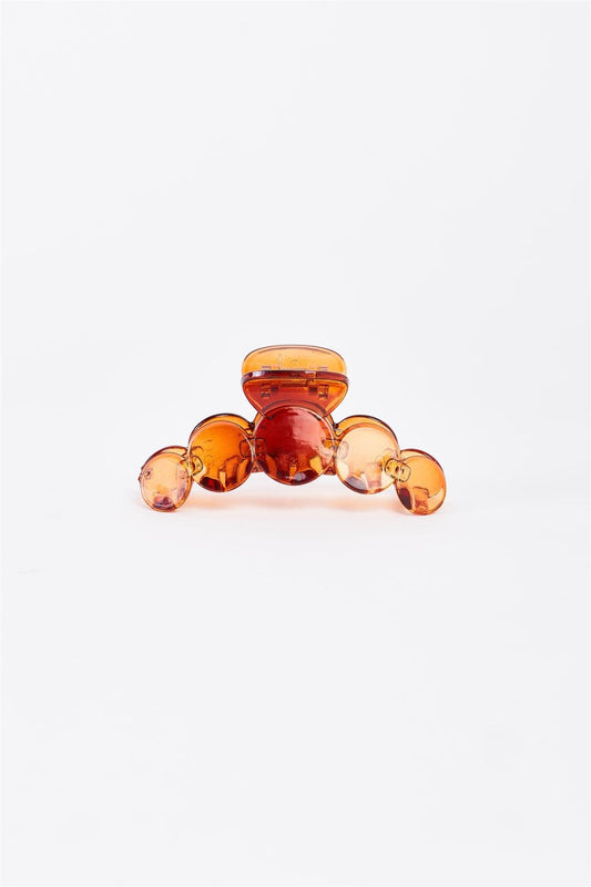 Brown "Bubble" Glossy Hair Clip /3 Pieces - Tasha Apparel Wholesale
