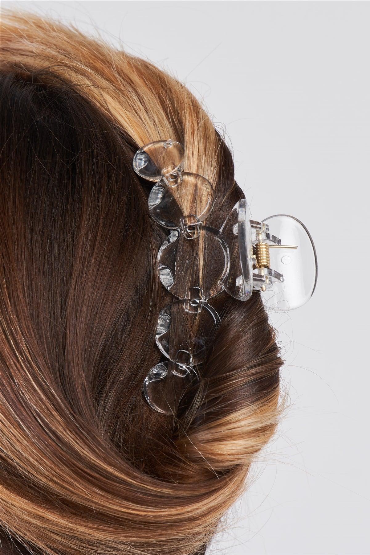 Clear "Bubble" Glossy Hair Clip /3 Pieces