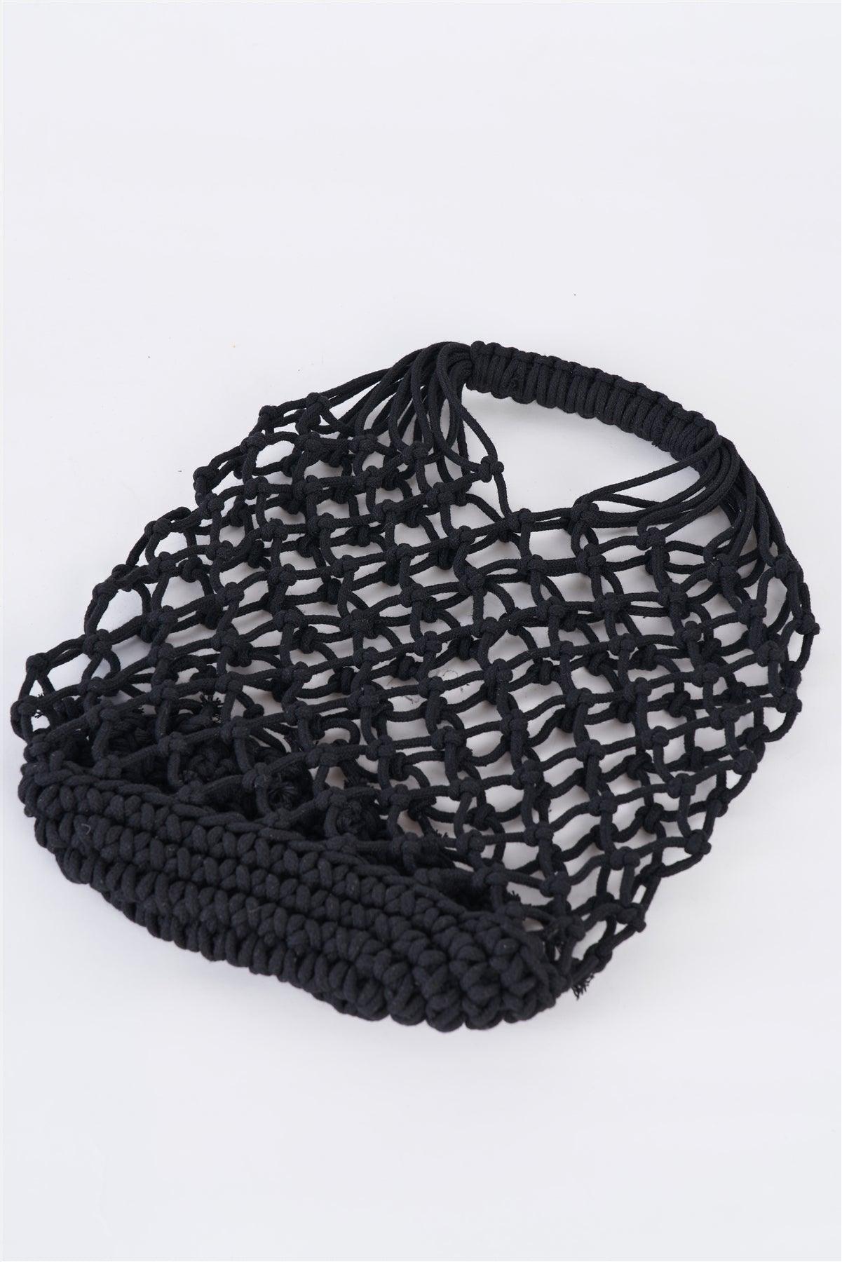 Black Net Beach Handbag /1 Bag