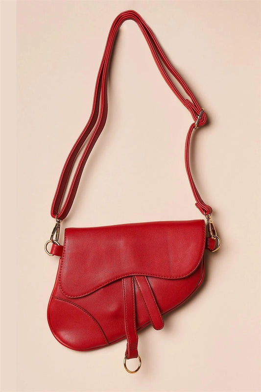 Apple Red Unique Retro Crossbody Handbag /3 Bags - Tasha Apparel Wholesale