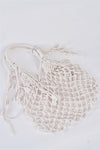 Ivory Fashion Cotton Fringe Net Bag /1 Bag