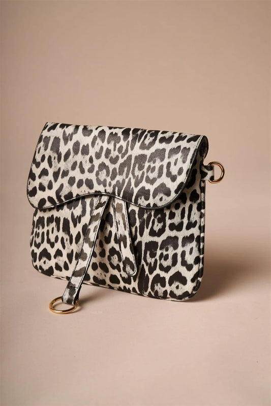 Snow Leopard Print Retro Crossbody Bag /5 Bags - Tasha Apparel Wholesale