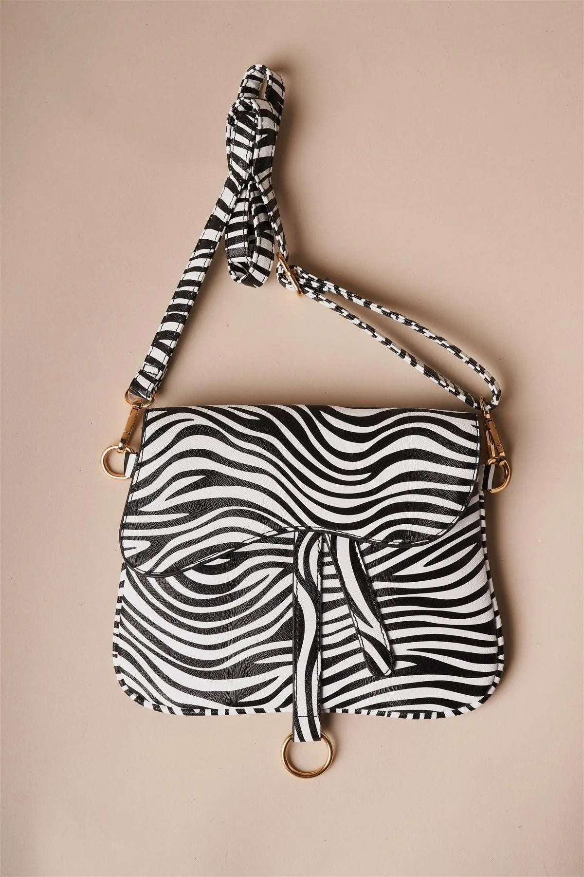 Zebra Print Retro Crossbody Bag /5 Bags - Tasha Apparel Wholesale