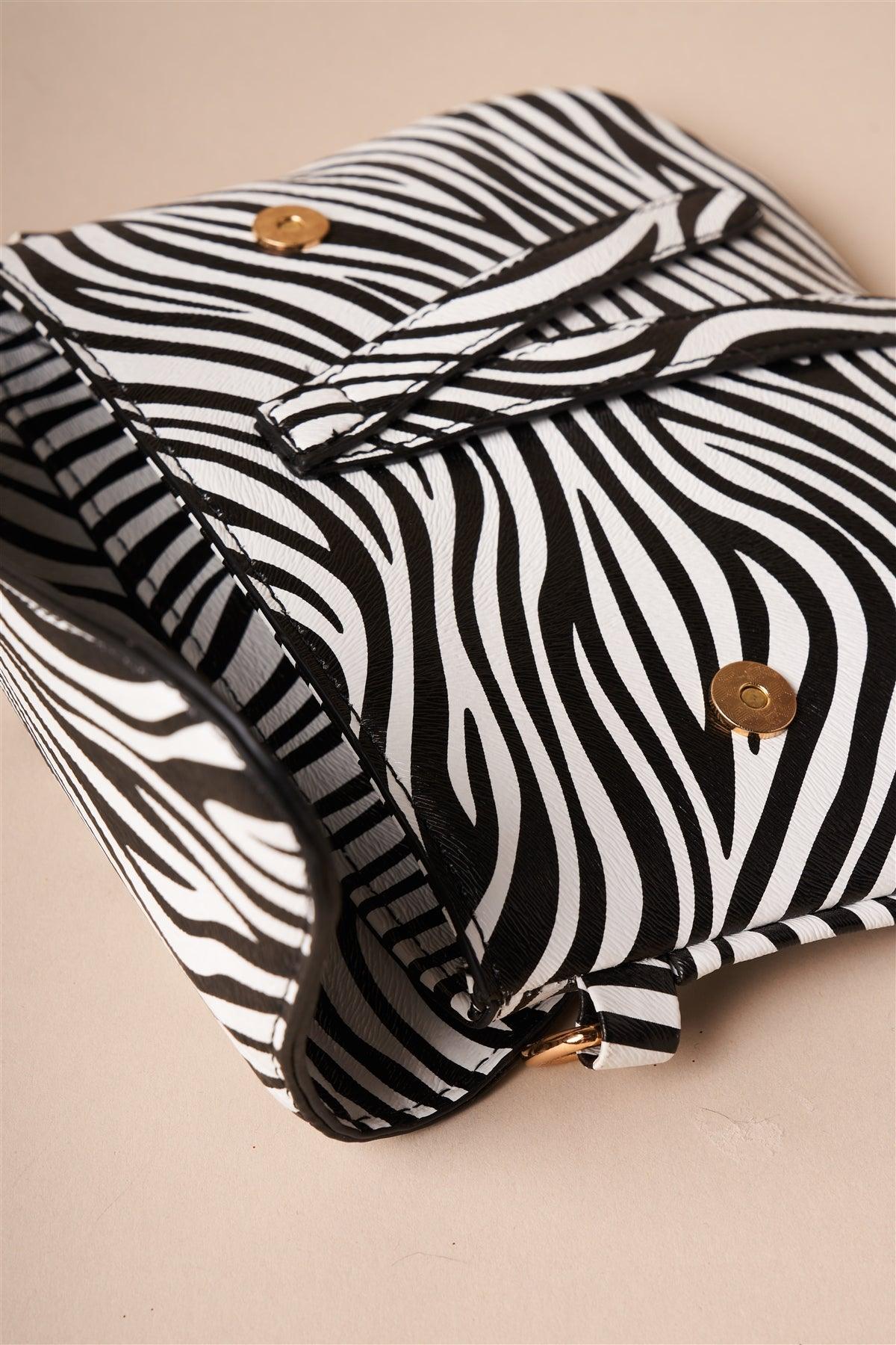 Zebra Print Retro Crossbody Bag /5 Bags