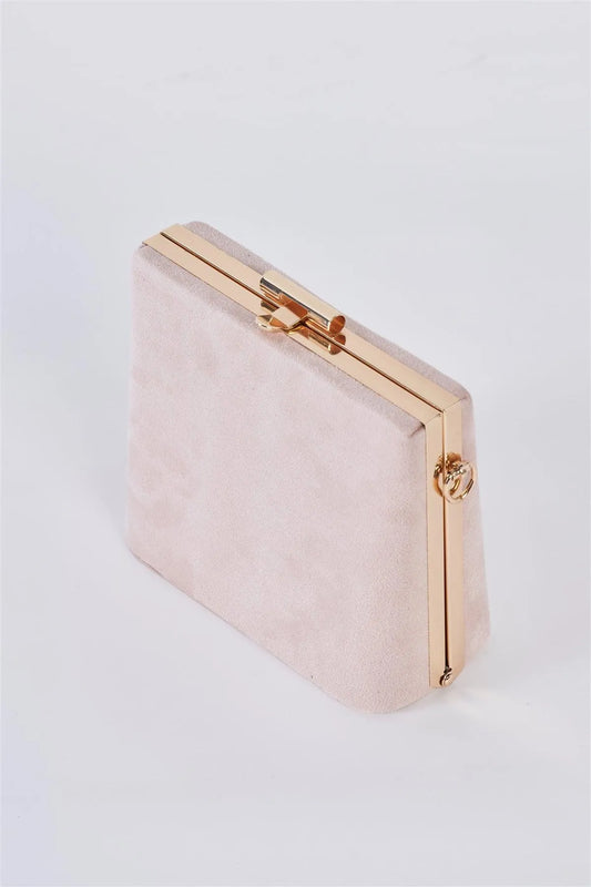Beige Chic Suede Clutch Bag /3 Bags - Tasha Apparel Wholesale