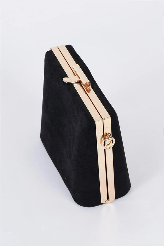 Black Chic Suede Clutch Bag /3 Bags - Tasha Apparel Wholesale