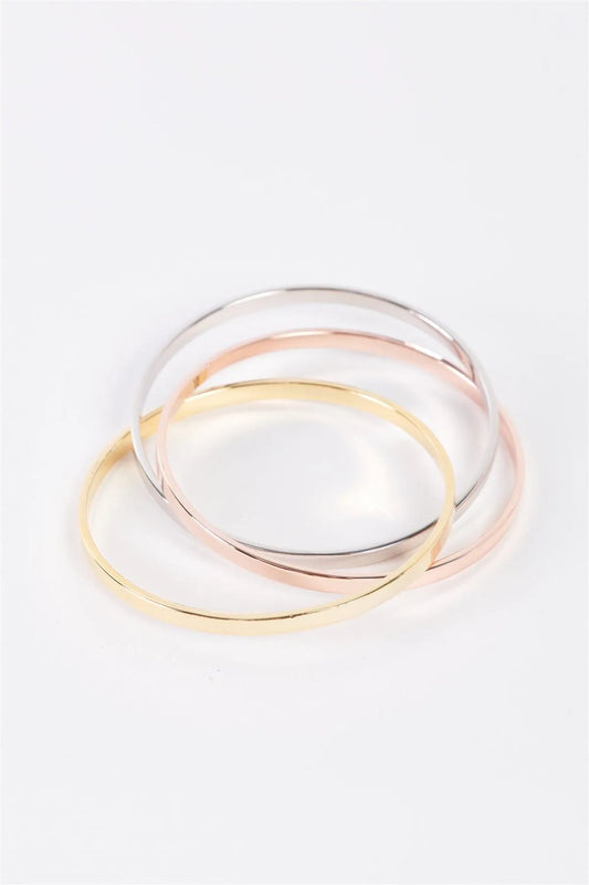 Tree Color Triple Twist Bracelet /6 Pieces - Tasha Apparel Wholesale
