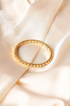 Gold Solid Chain Link Bangle Bracelet /1 Piece