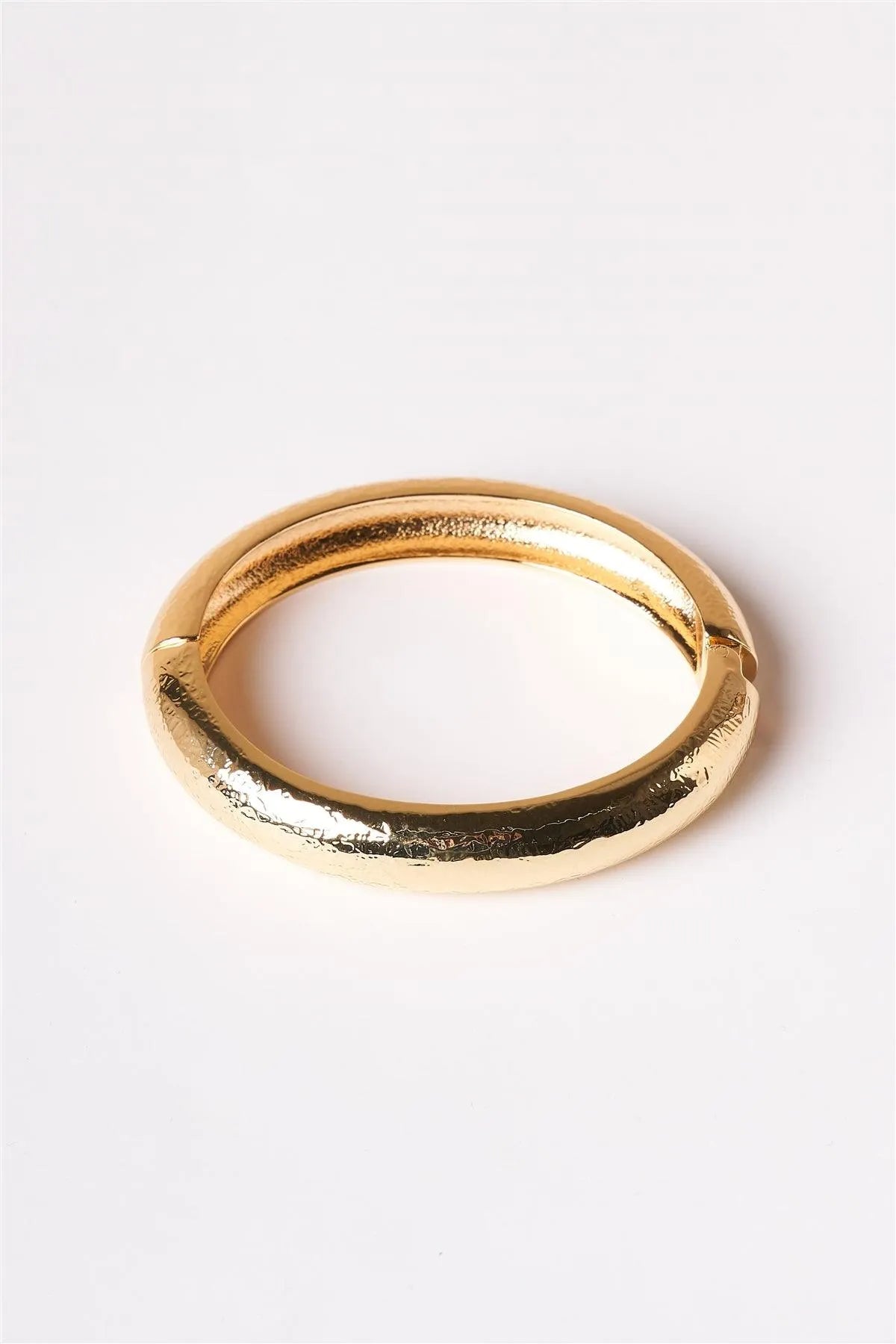 Gold Metal Clasp Bangle Bracelet /6 Pieces - Tasha Apparel Wholesale