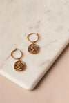Gold Mini Ancient Coin Drop Earrings /6 Pieces - Tasha Apparel Wholesale