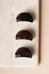 Brown And Black Taco Shaped Mini Butterfly Clips /12 Pack