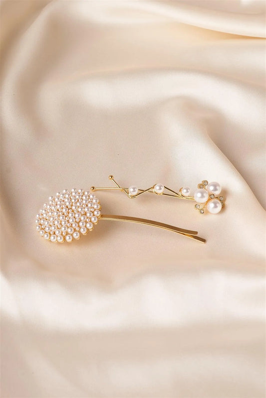 12pcs Gold Pearled Elegant Style Bobby Pins - Tasha Apparel Wholesale