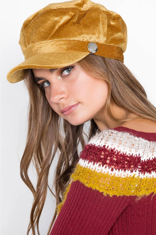 Velvet Camel Cabby Hat /3 Pieces - Tasha Apparel Wholesale