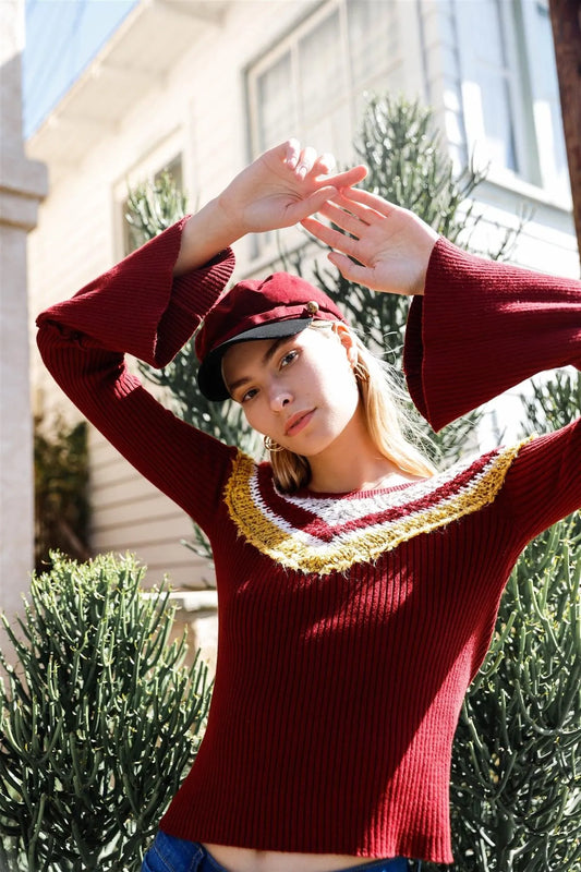 Burgundy Black Cabby Hat /3 Pieces - Tasha Apparel Wholesale