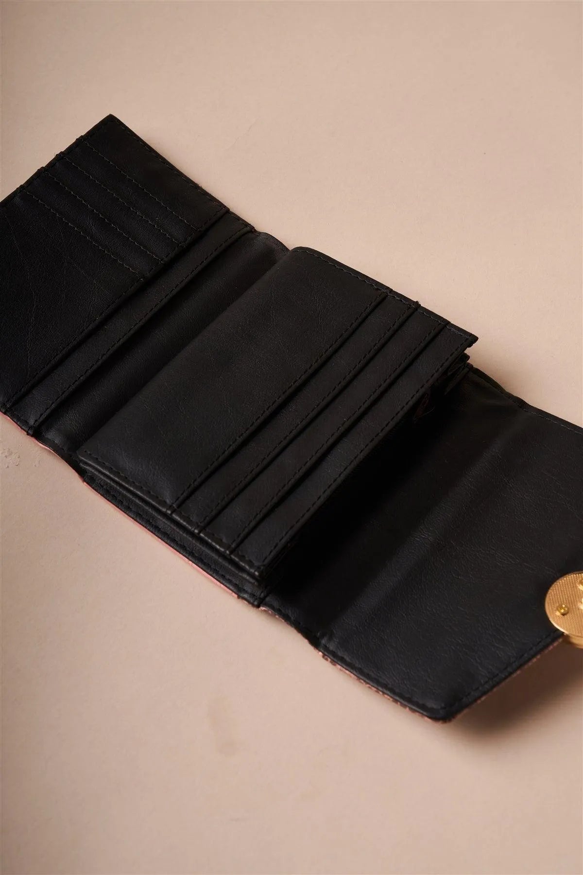 Mauve Pink Snake Python Three Way Wallet /3 Pieces - Tasha Apparel Wholesale