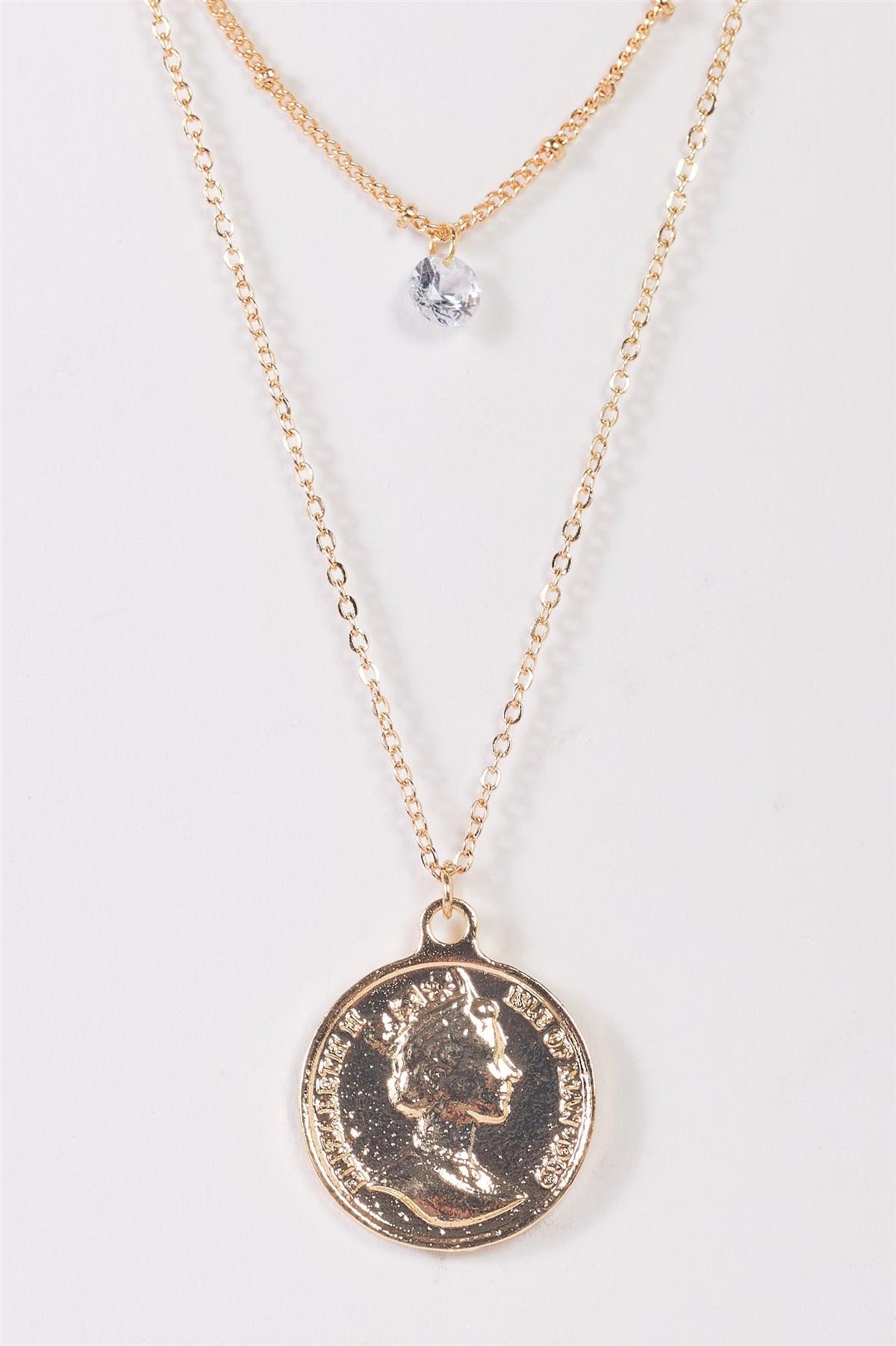 Solid 9ct Gold St George Double Full Sovereign Coin 17 Necklace Hallmarked  9K Gold - Etsy India
