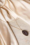 Gold Grey Sparkling Druzy Stone Pendant Necklace /6 Pieces - Tasha Apparel Wholesale