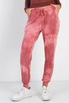 Rust Tie-Dye Jogger Pants - Tasha Apparel Wholesale