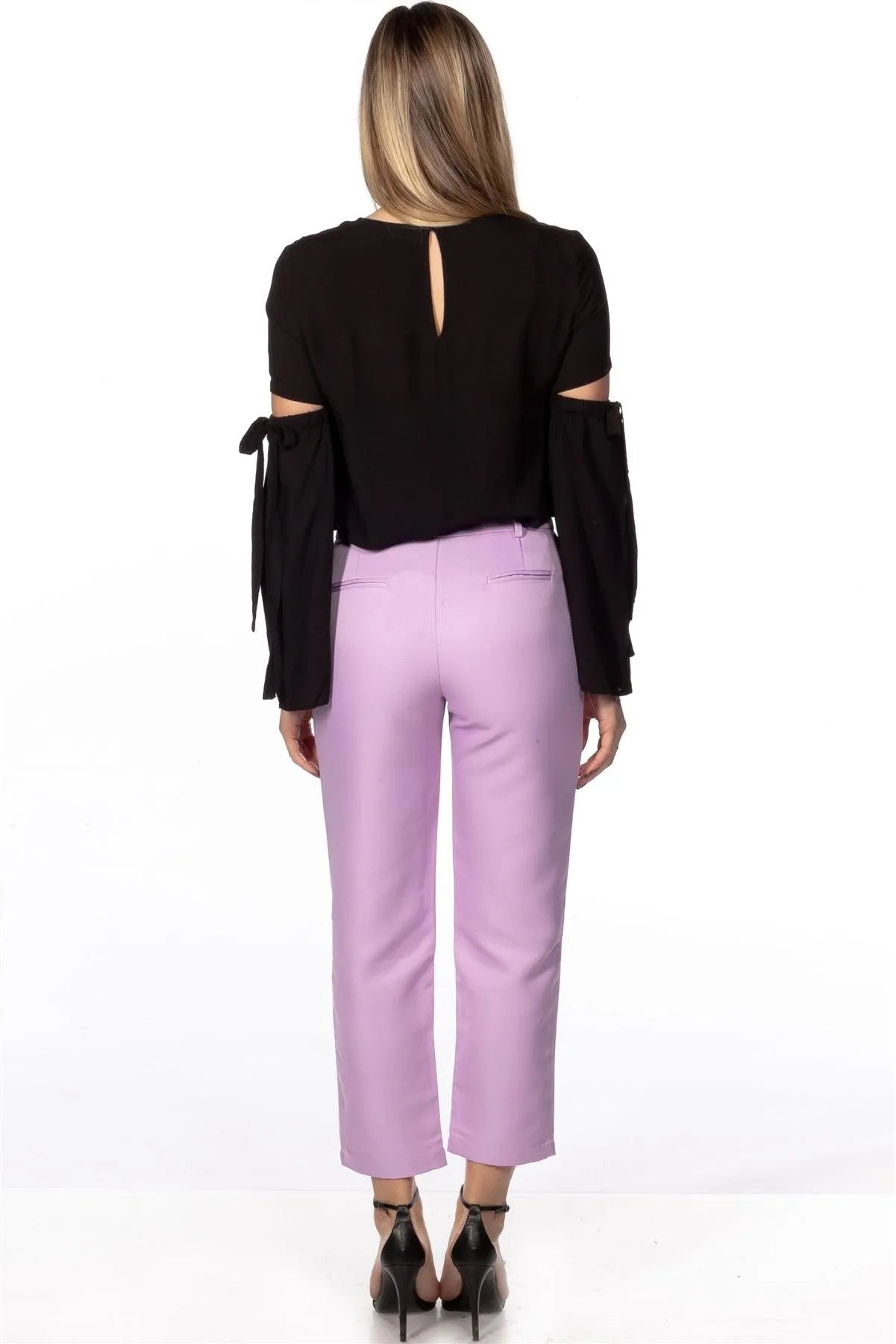 Lavender Woven Pants /3-2-1 - Tasha Apparel Wholesale