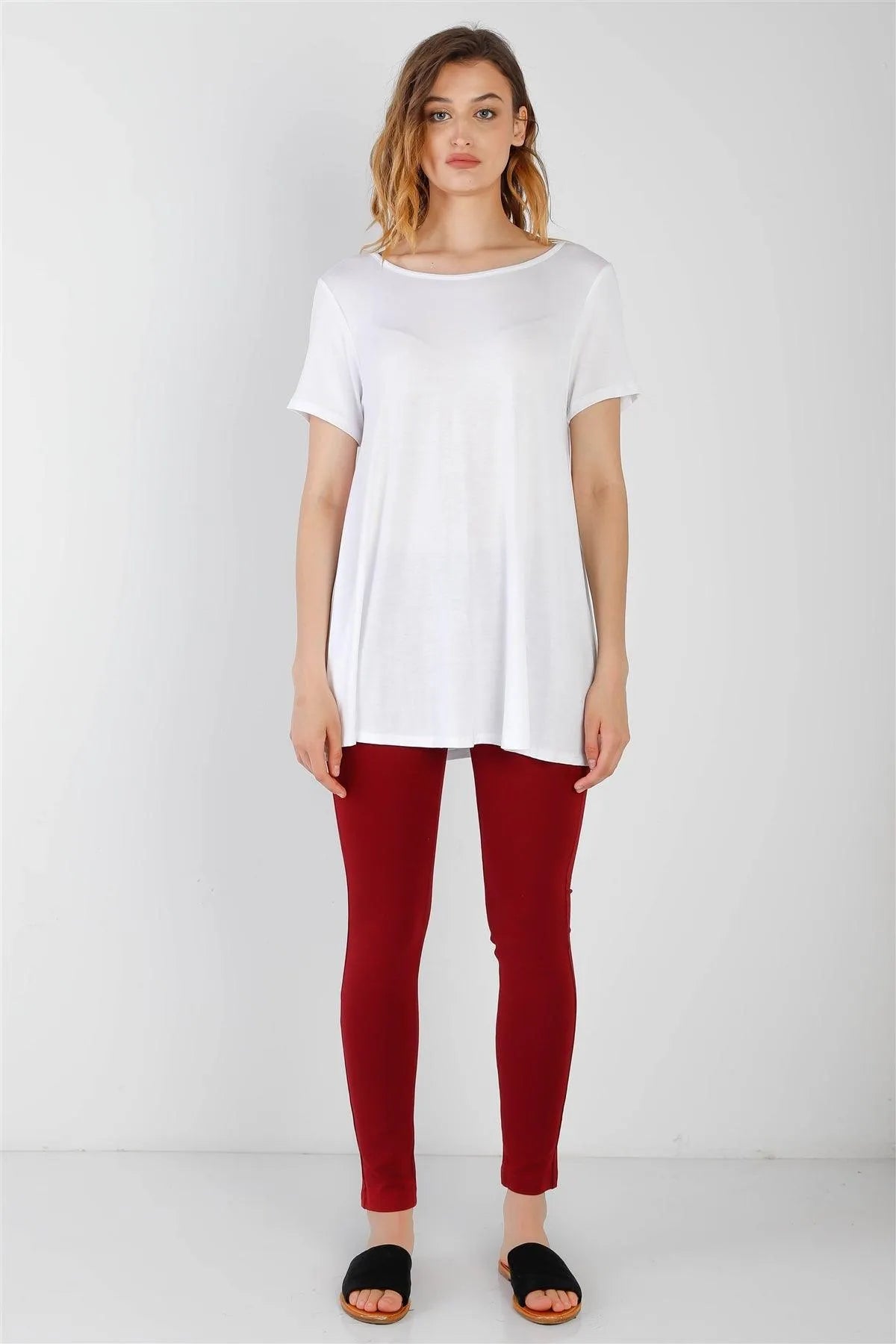 Brick Mid Rise Skinny Pants /2-2-2 - Tasha Apparel Wholesale