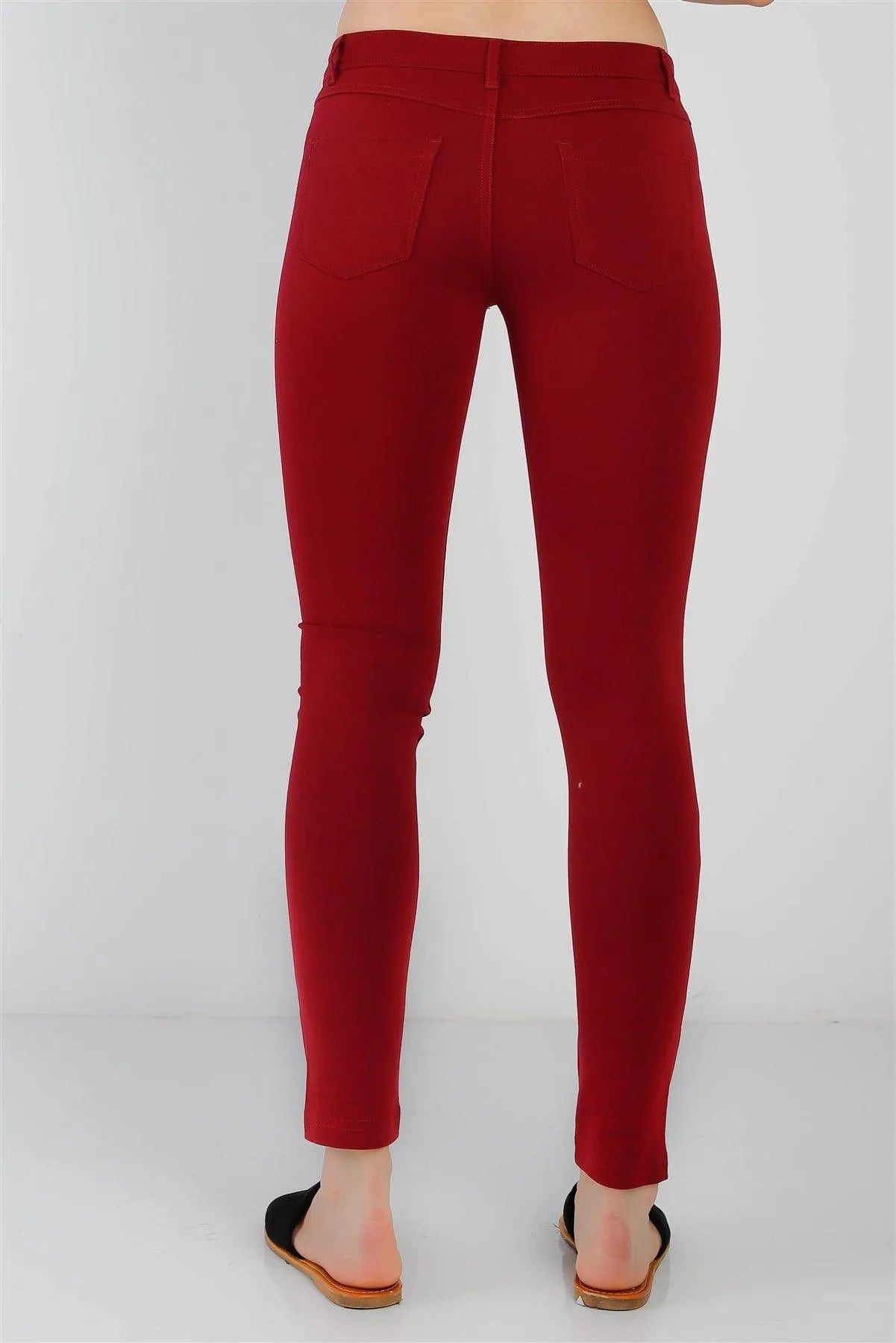 Wholesale Brick Mid Rise Skinny Pants /2-2-2