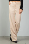 Beige Mid-Rise Wide Leg Pants /1-2-1 - Tasha Apparel Wholesale