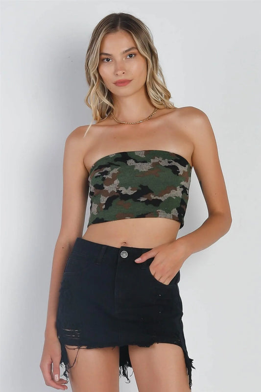 Black Denim High Waist Distressed Raw Hem Detail Mini Skirt /3-2-1 - Tasha Apparel Wholesale