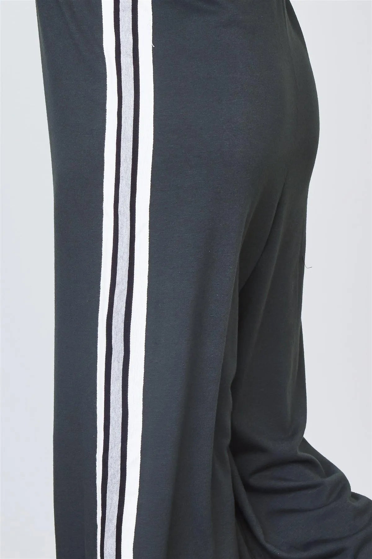 Green Side Stripe Contrast Sleeveless Jumpsuit /3-2-1 - Tasha Apparel Wholesale
