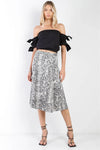 Snake Print Satin Effect Midi Slip Skirt /1-2-3-1 - Tasha Apparel Wholesale