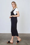 Boho Black Lace Up V-neck Harem Jumpsuits /3-1-1 - Tasha Apparel Wholesale