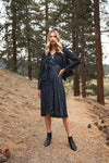 Deep Blue Faux Suede Edgy Belted Hem Biker Jacket /2-3-1 - Tasha Apparel Wholesale