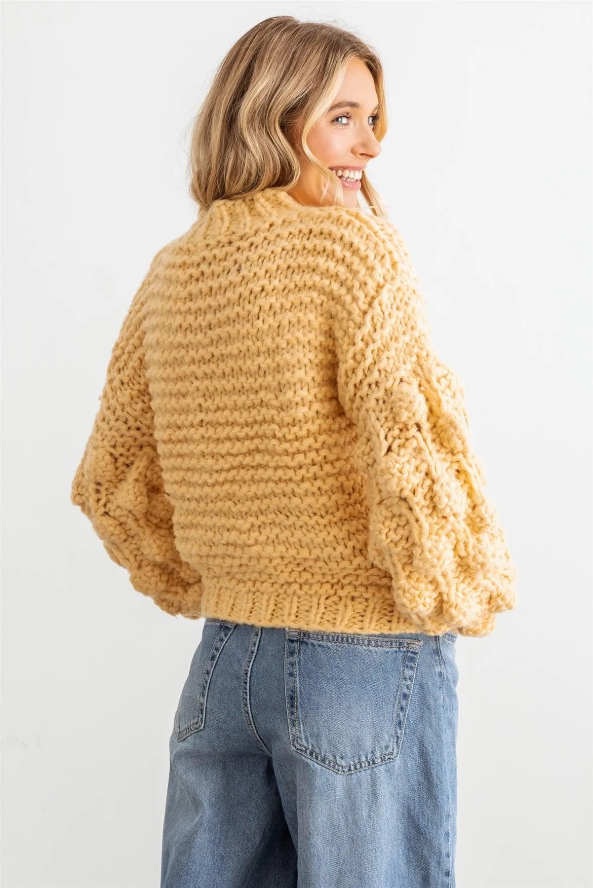 Butter Knit Mock Neck Long Sleeve Sweater /2-2-2 - Tasha Apparel Wholesale