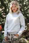 Heather Grey Cotton Long Sleeve Sweatshirt /1-2-1