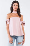 Pink Bow Tie T-Silhouette Back Halter Tie Tube Top /1-2-2-1 - Tasha Apparel Wholesale