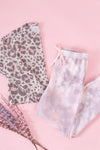 Cotton Candy Pink Tie-Dye Self-Tie Waist Detail Jogger Sweat Pants /3-2-1 - Tasha Apparel Wholesale
