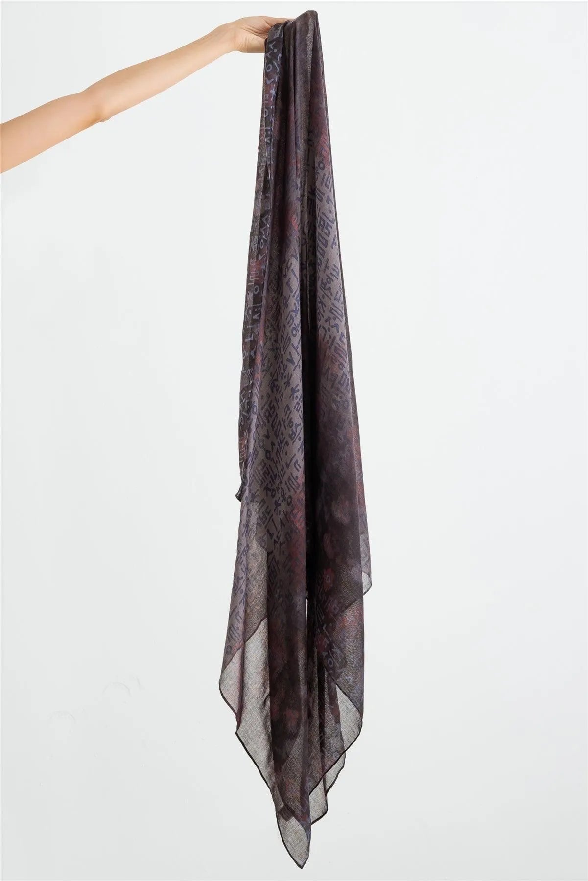 Wholesale Hangul Design Korean Languages Wrap Shawl Scarf