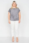 Junior Plus Size Grey Sleeveless Basic U-Shape Hem Top /2-1-1 - Tasha Apparel Wholesale